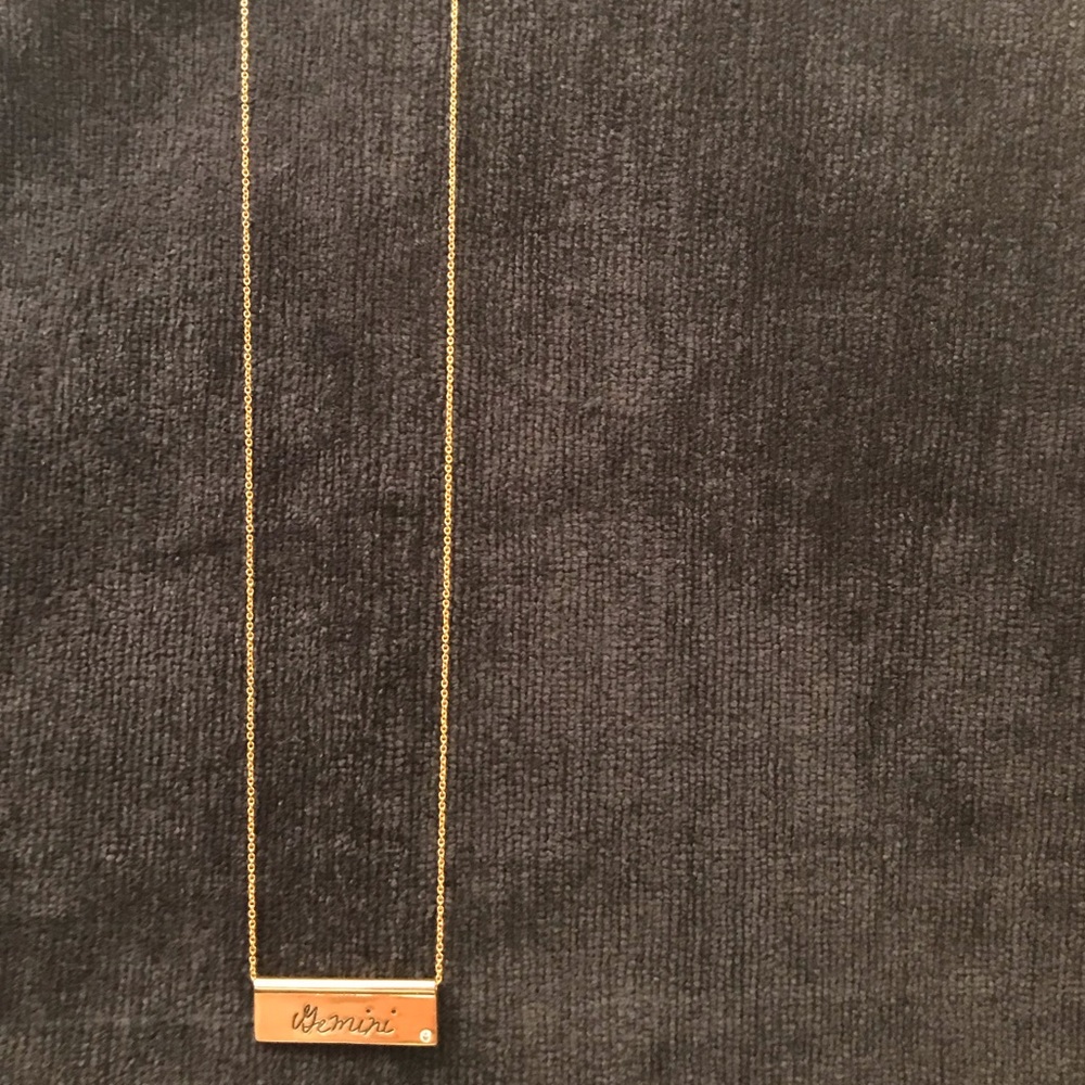REBECCA MINKOFF: Gemini Bar Necklace